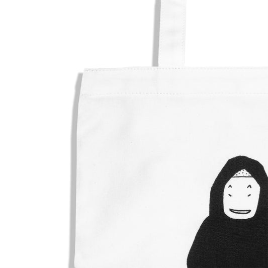 花道シルクプリント トートバッグ