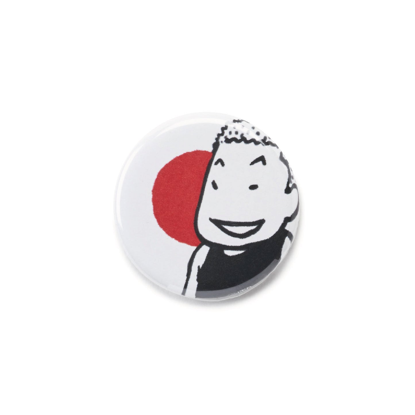 Button badge the Japanese flag
