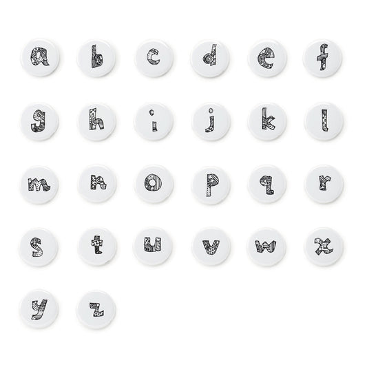 缶バッジ アルファベット　小文字